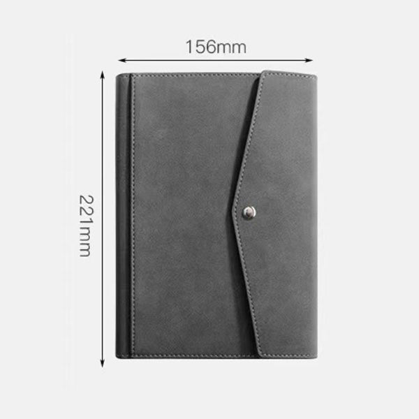 扣環皮革活頁記事本