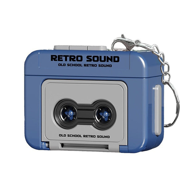 迷你復古錄音機鑰匙圈