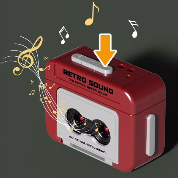 迷你復古錄音機鑰匙圈