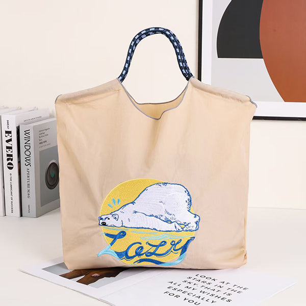 電繡尼龍折疊收納包