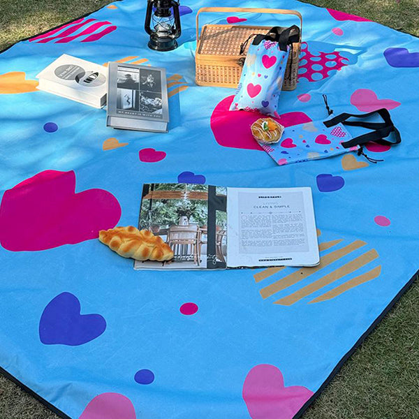 束口袋野餐墊