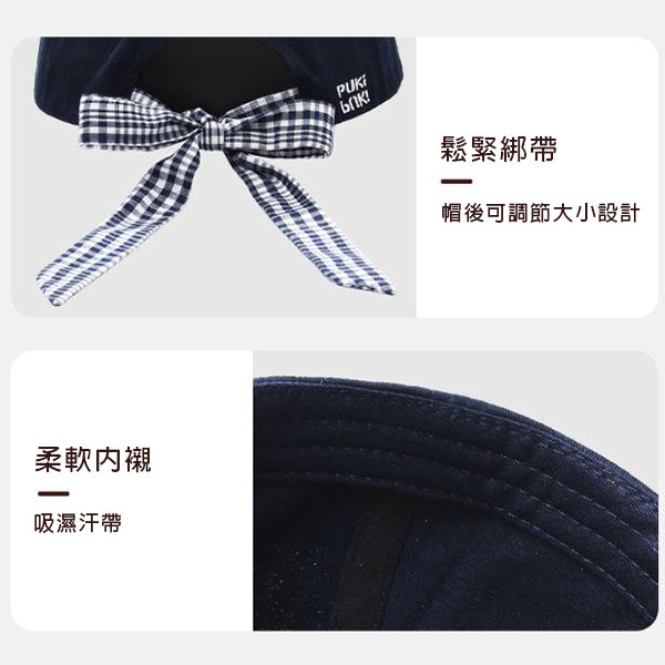 蝴蝶結綁帶棒球帽