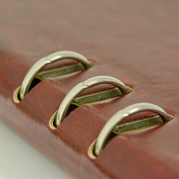 時尚皮紋工商日誌-翻開式活頁筆記本-可訂製內頁及客製化加印LOGO