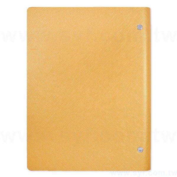 時尚皮紋工商日誌-翻開式活頁筆記本-可訂製內頁及客製化加印LOGO