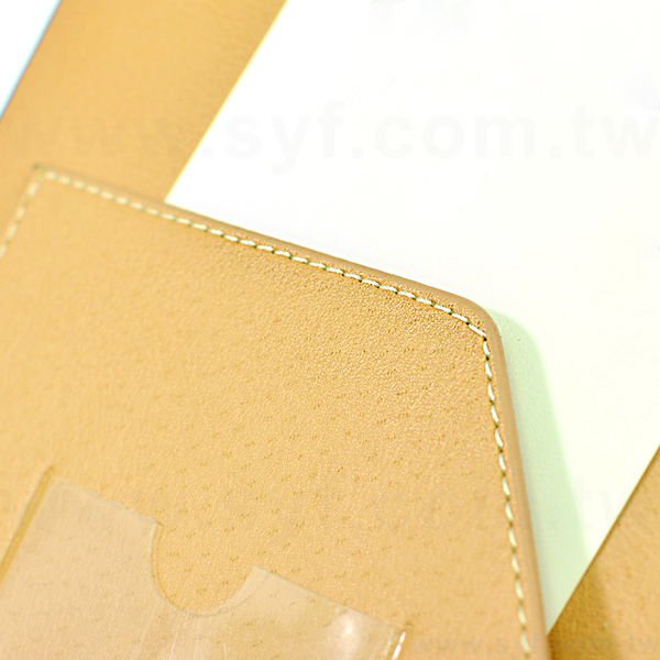 時尚皮紋工商日誌-翻開式活頁筆記本-可訂製內頁及客製化加印LOGO