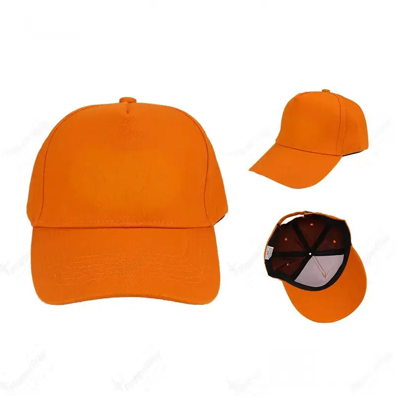 【少量客製】運動全棉5片棒球帽-可印刷LOGO圖案