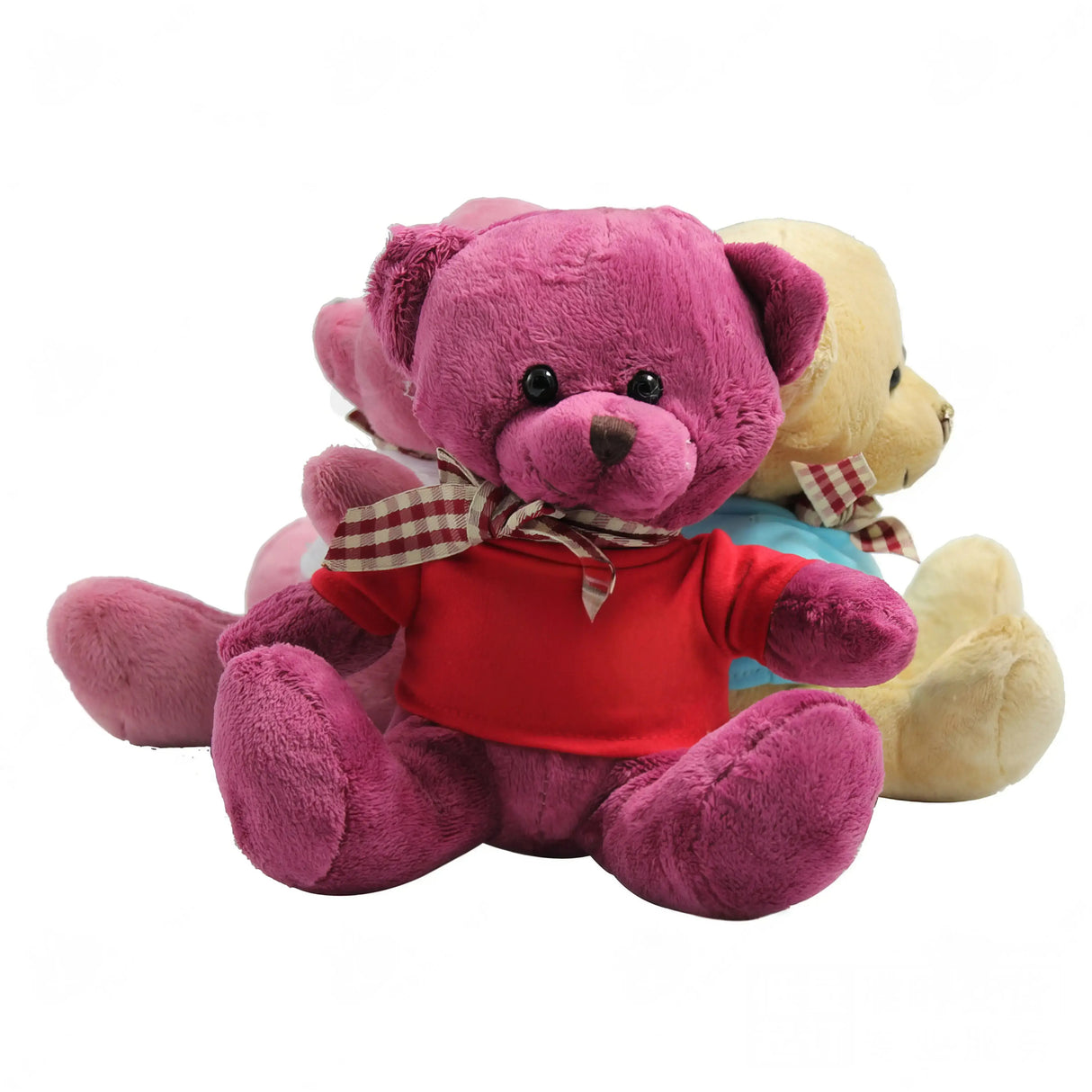 1004007-17cm五彩熊毛絨玩具