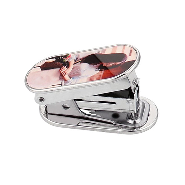 3號針鋅合金橢圓形熱轉印釘書機