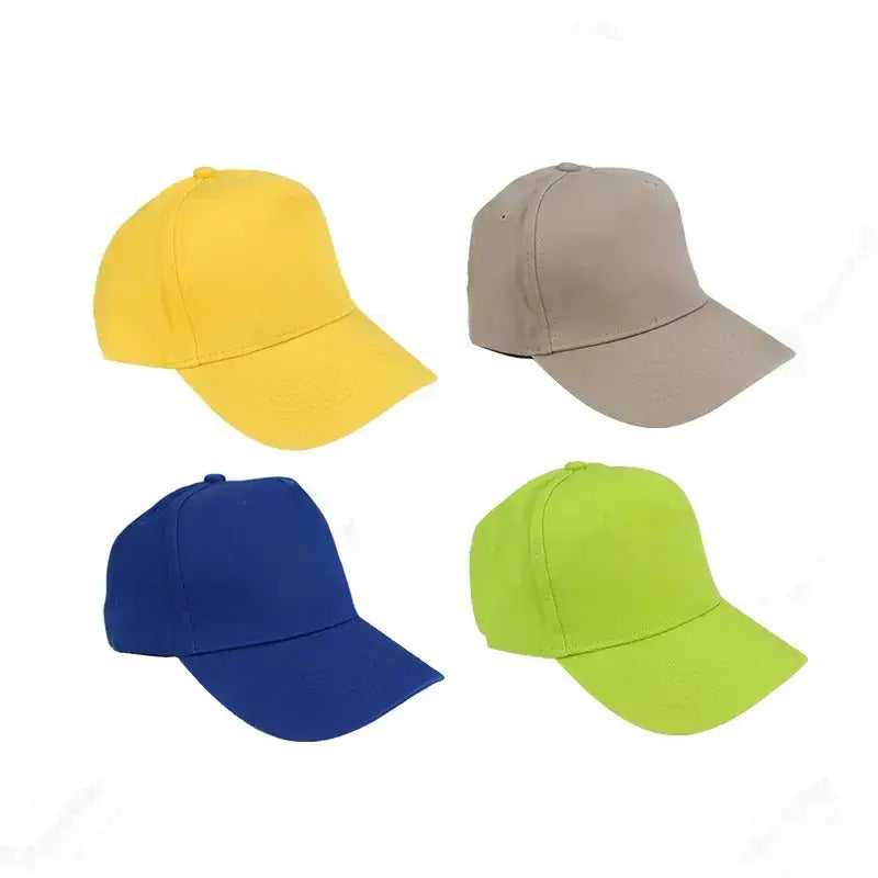 【少量客製】運動全棉5片棒球帽-可印刷LOGO圖案