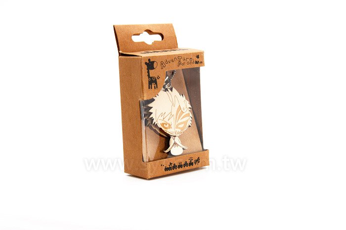 立體造型木質鑰匙圈