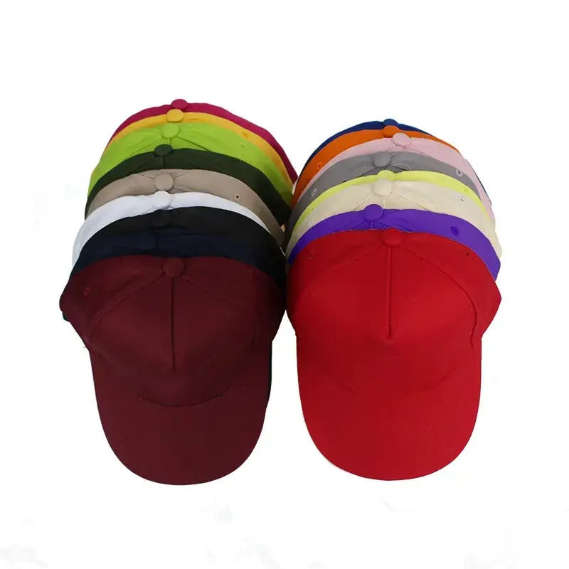 【少量客製】運動全棉5片棒球帽-可印刷LOGO圖案