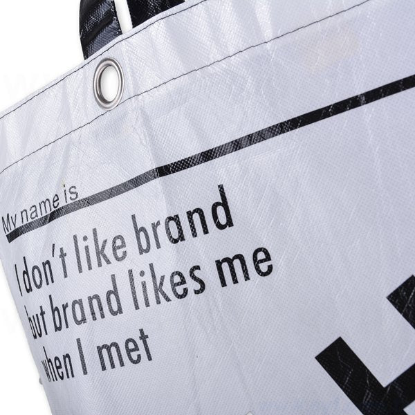 亮膜T型不織布袋-單色網版印刷-環保不織布材質-加金屬釦環