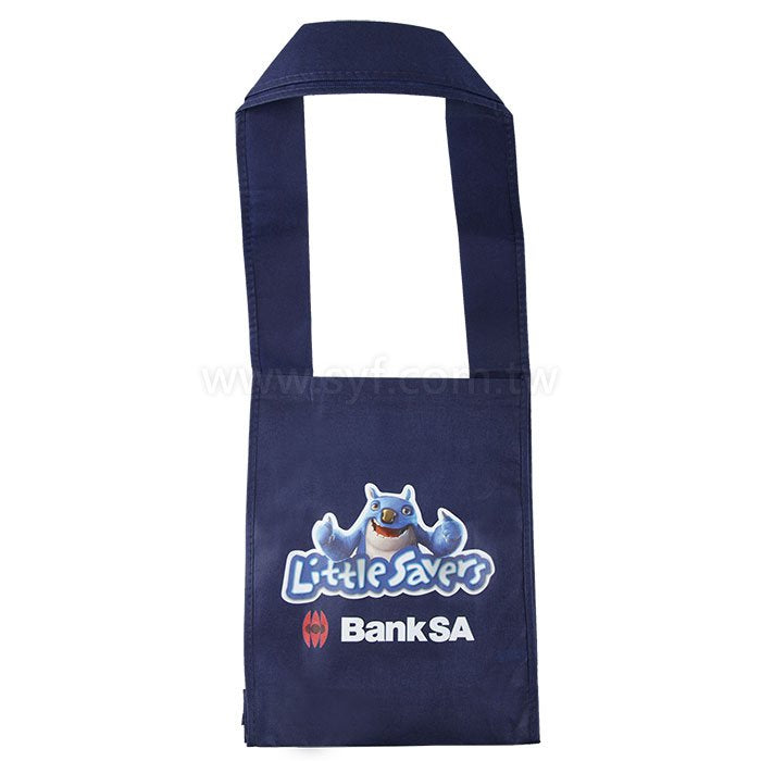 不織布環保袋-單面彩色熱轉印-多款不織布印刷推薦-加魔鬼氈客製環保手提包