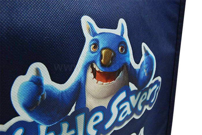 不織布環保袋-單面彩色熱轉印-多款不織布印刷推薦-加魔鬼氈客製環保手提包