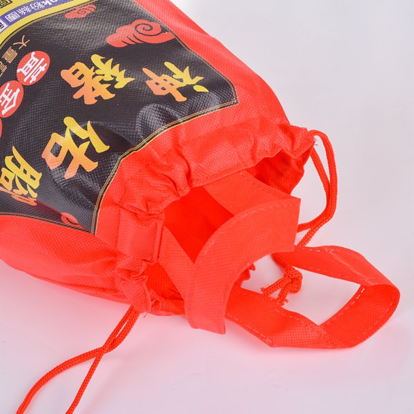 不織布束口袋-厚度70G-尺寸W25.5*H25.5*D17.9-單色雙面-可客製化印刷LOGO
