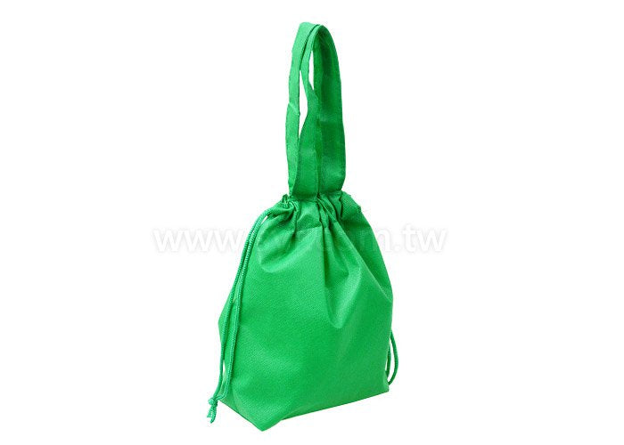 單色印刷束口袋-不織布材質加提袋束口包-可加LOGO客製化印刷