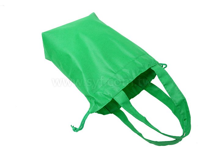 單色印刷束口袋-不織布材質加提袋束口包-可加LOGO客製化印刷