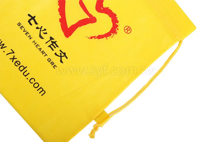 雙色印刷束口袋-不織布材質加提帶背帶後背包-可加LOGO客製化印刷