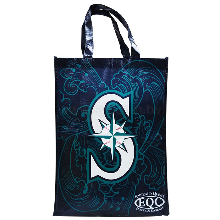 不織布覆膜袋(亮膜)80g-有底有側-雙面三色