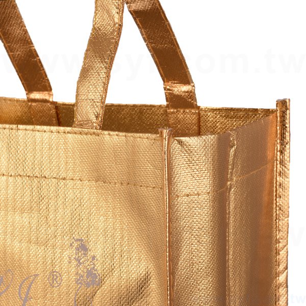 雷射膜立體不織布袋-單色網版印刷-環保不織布材質