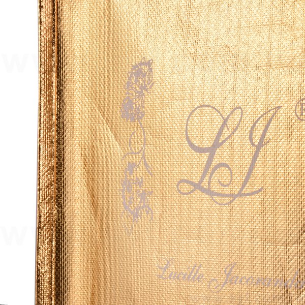 雷射膜立體不織布袋-單色網版印刷-環保不織布材質