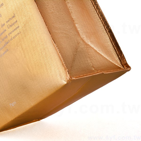 雷射膜立體不織布袋-單色網版印刷-環保不織布材質