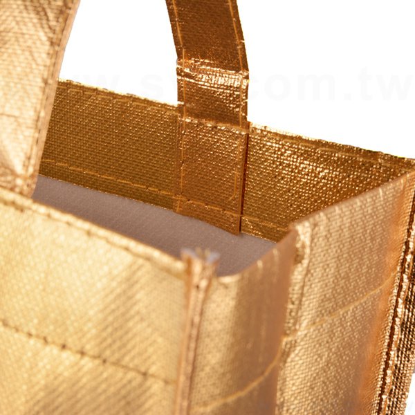 雷射膜立體不織布袋-單色網版印刷-環保不織布材質