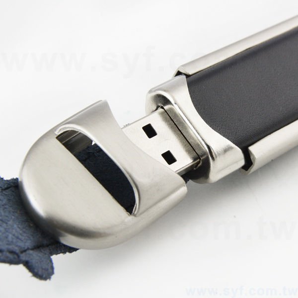 皮製隨身碟-商務禮贈品皮帶式USB-金屬皮革材質隨身碟-客製隨身碟容量-採購訂製股東會贈品