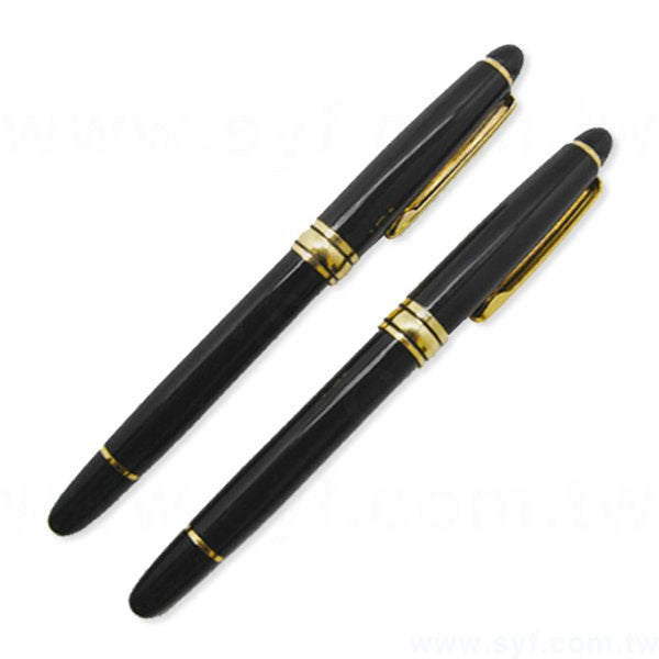 典雅黑金禮品筆-開蓋式廣告金屬筆-可客製化加印LOGO