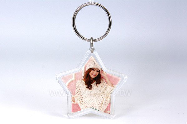 三角勾雙圈鑰匙圈