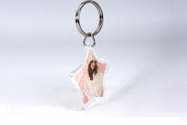 三角勾雙圈鑰匙圈