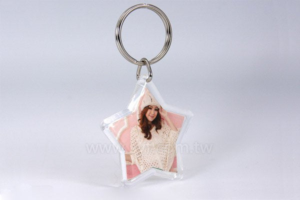 三角勾雙圈鑰匙圈