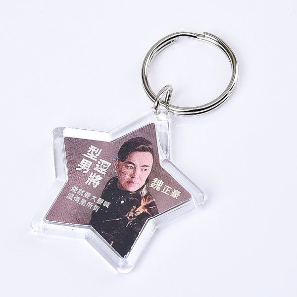 三角勾雙圈鑰匙圈