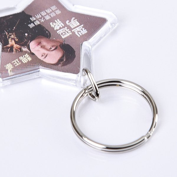 三角勾雙圈鑰匙圈