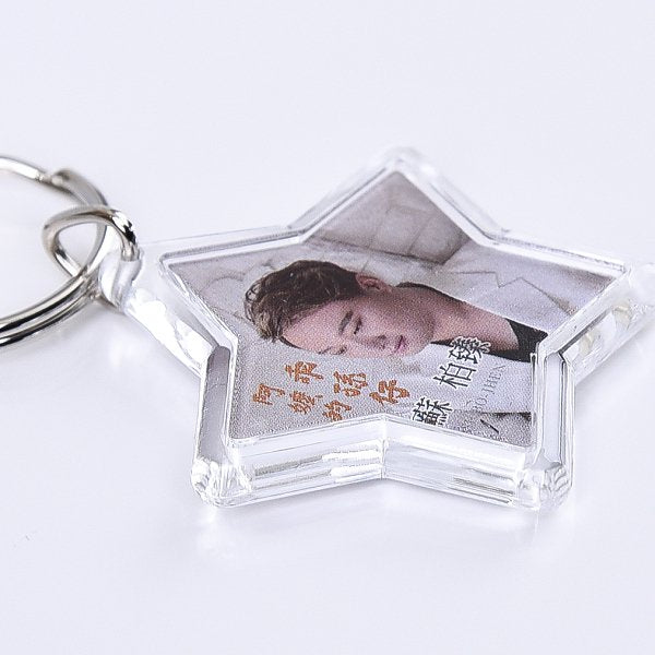 三角勾雙圈鑰匙圈