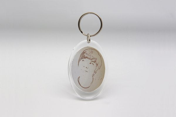 壓克力鑰匙圈-橢圓形-DIY活動式鑰匙圈