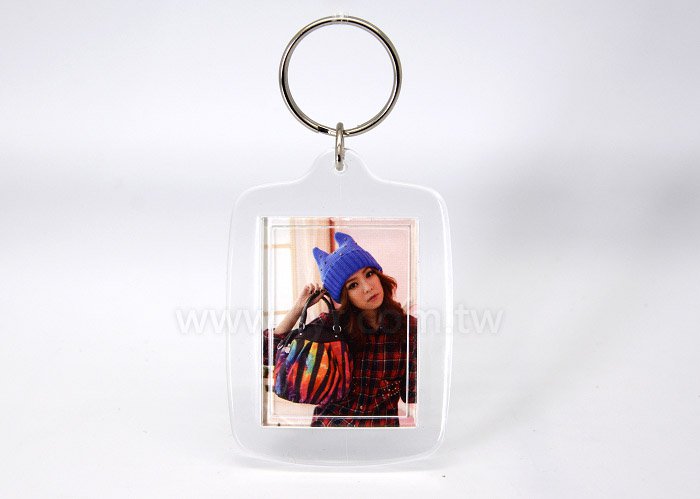 壓克力鑰匙圈-方形-DIY活動式鑰匙圈