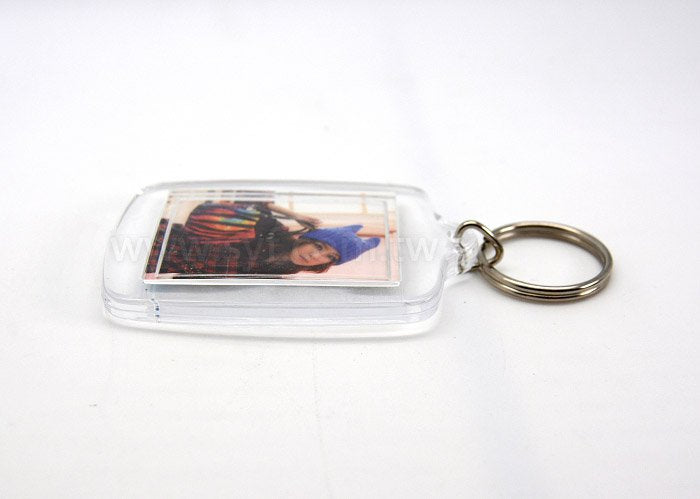 壓克力鑰匙圈-方形-DIY活動式鑰匙圈