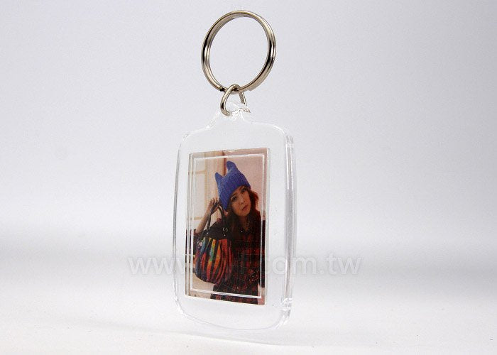 壓克力鑰匙圈-方形-DIY活動式鑰匙圈