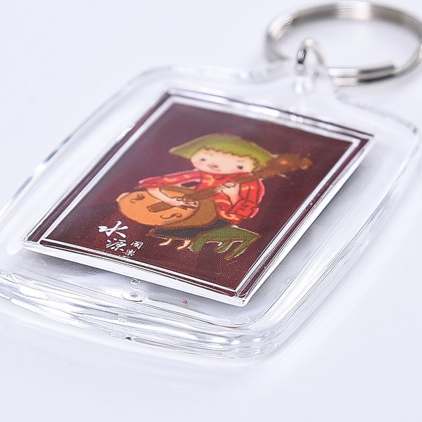 壓克力鑰匙圈-方形-DIY活動式鑰匙圈