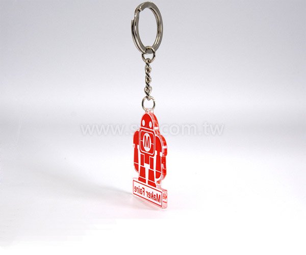 造型壓克力鑰匙圈-C圈-四目鍊-扁圈鑰匙圈