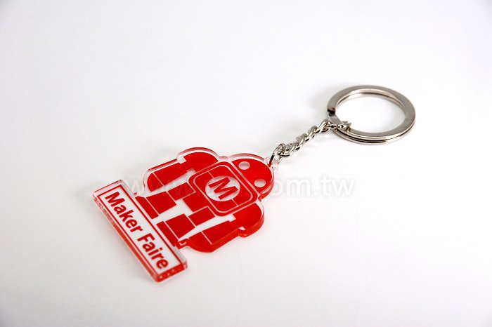 造型壓克力鑰匙圈-C圈-四目鍊-扁圈鑰匙圈