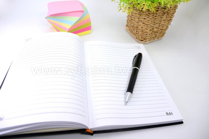 紳士品味筆記本-精裝柔紋紙封面記事本-可訂製內頁及客製化加印LOGO