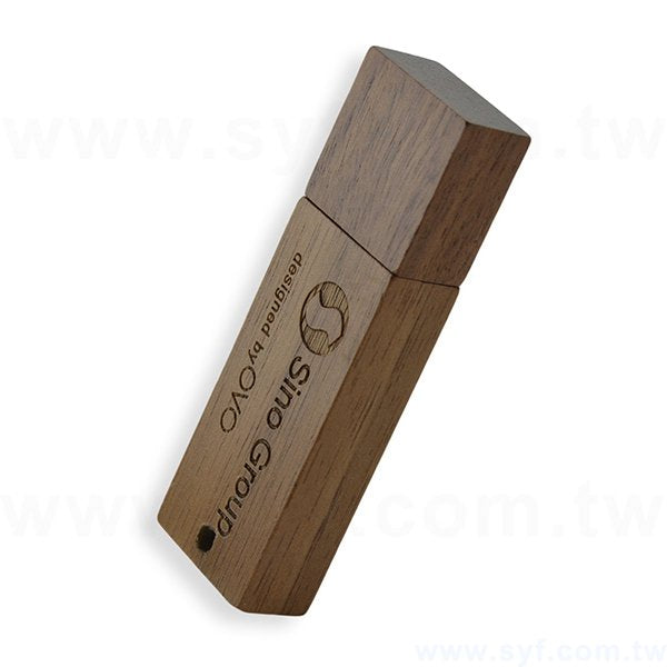 環保隨身碟-原木禮贈品USB-帽蓋木質隨身碟-客製隨身碟容量-採購訂製印刷推薦禮品