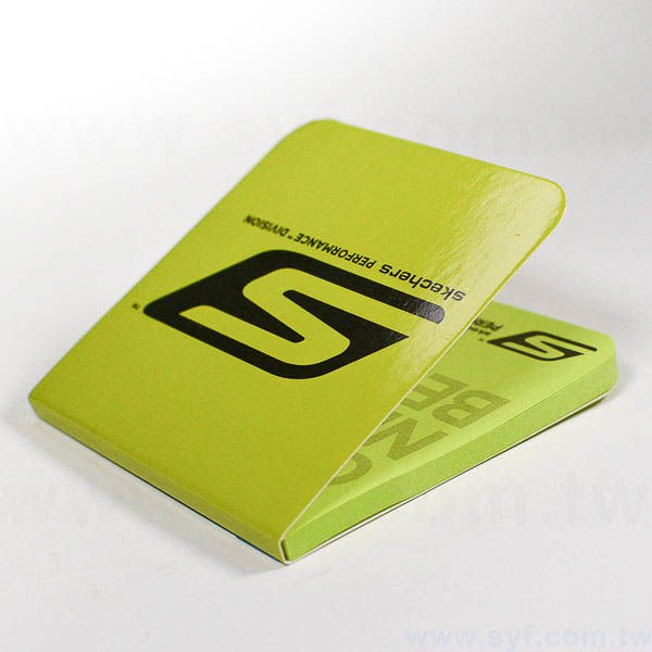 方形封卡便利貼-50張N次貼單色印刷-封面單面雙色上亮膜-導圓角