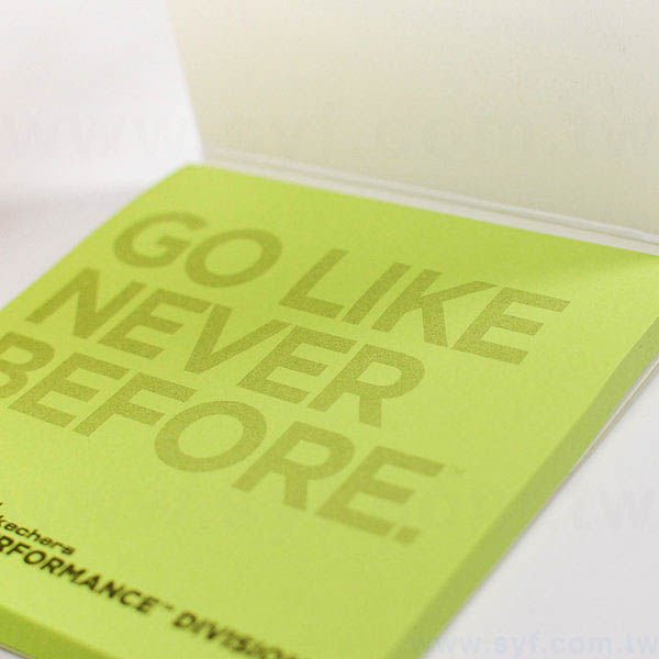 方形封卡便利貼-50張N次貼單色印刷-封面單面雙色上亮膜-導圓角