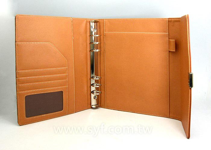 時尚編織紋工商日誌-磁扣式活頁筆記本-客製化LOGO