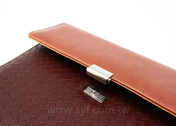 時尚編織紋工商日誌-磁扣式活頁筆記本-客製化LOGO