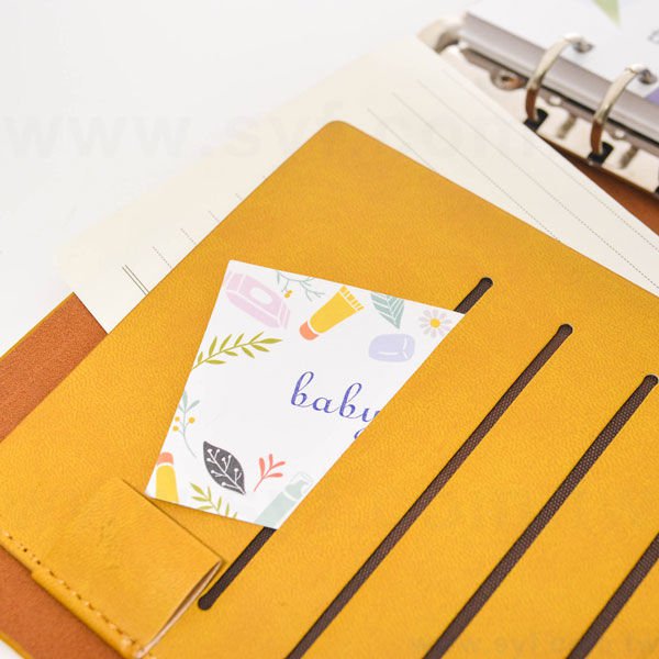 現代木紋工商日誌-包扣式活頁筆記本-可訂製內頁及客製化加印LOGO