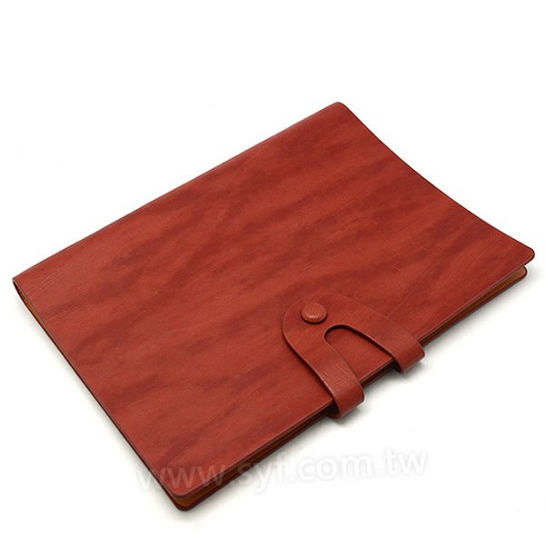 現代木紋工商日誌-包扣式活頁筆記本-可訂製內頁及客製化加印LOGO